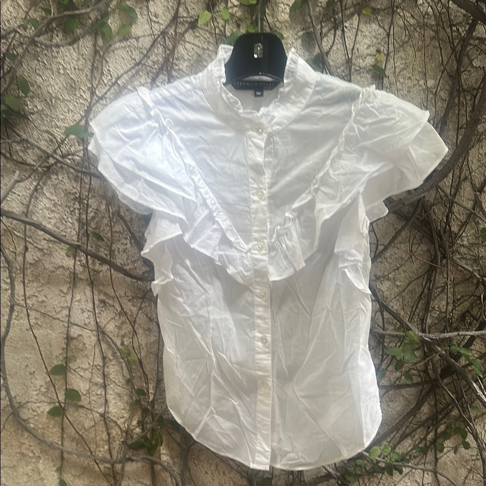 Veronica Beard Jaliyah Cotton Blouse View 3
